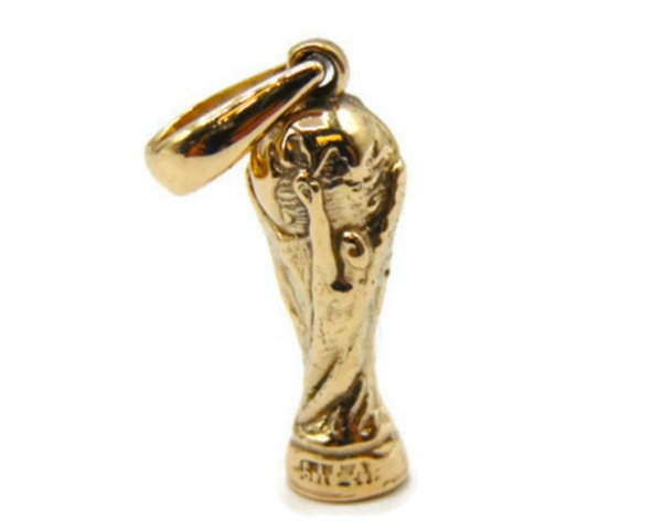 World Cup Pendant Charm Yellow Gold !!