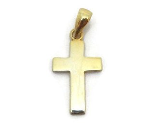 Latin Cross Pendant 14k Yellow Gold!!