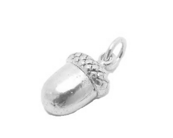 Acorn Pendant Charm .925 Sterling Silver