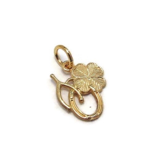 Lucky  Charm Pendant Yellow Gold!!
