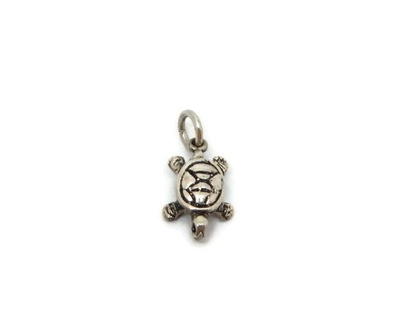 Turtle (Tortuga) Pendant Charm .925 Sterling Silver