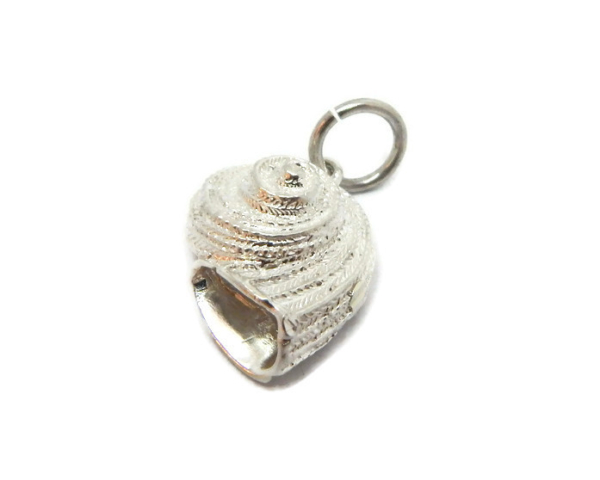 Snail Pendant Charm .925 Sterling Silver