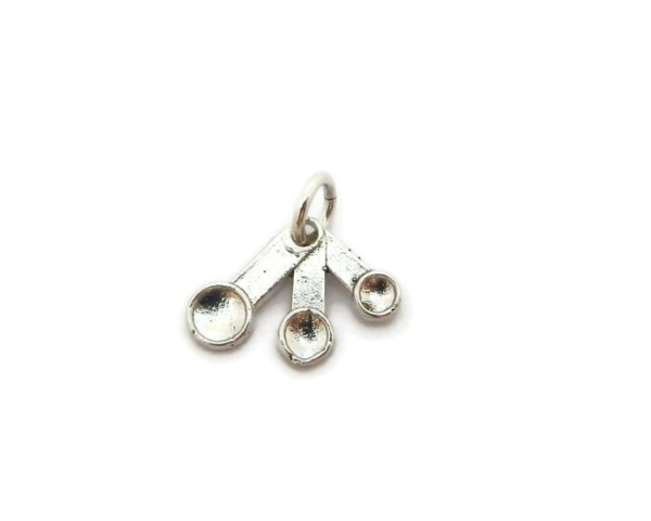 Measuring spoons Pendant Charm .925 Sterling Silver