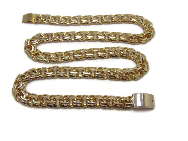 10k Yellow Gold Chain Chino Link (Tejido Chino) 26" Long.