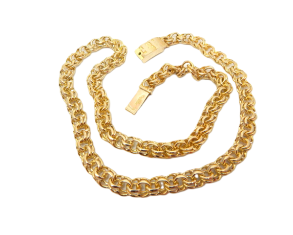 10k Yellow Gold Men’s Chino Link 26″ Chain (Tejido Chino)