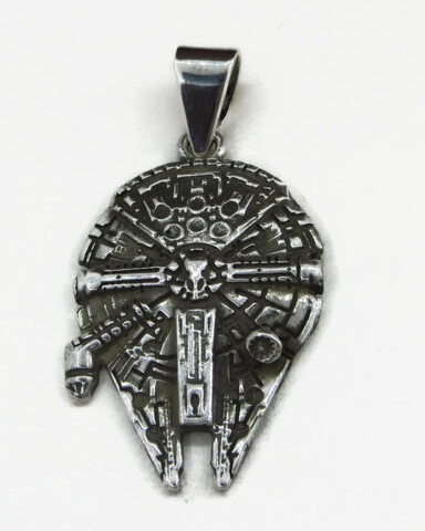 Star Wars Millennium Falcon Pendant .925 Sterling Silver.
