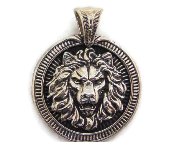 New! Lion Pendant Large .925 Sterling Silver!!