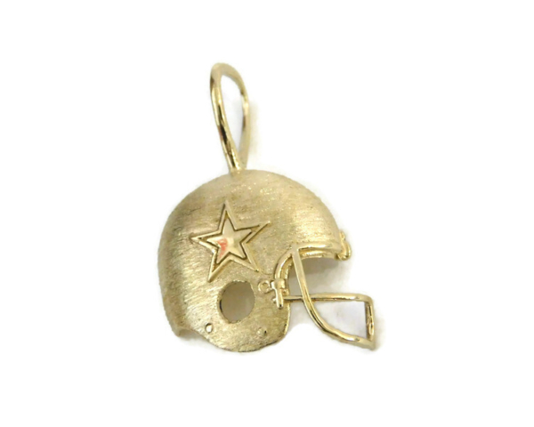 1989 Dallas Cowboys 14k Gold NFL Pendant Football Helmet!!