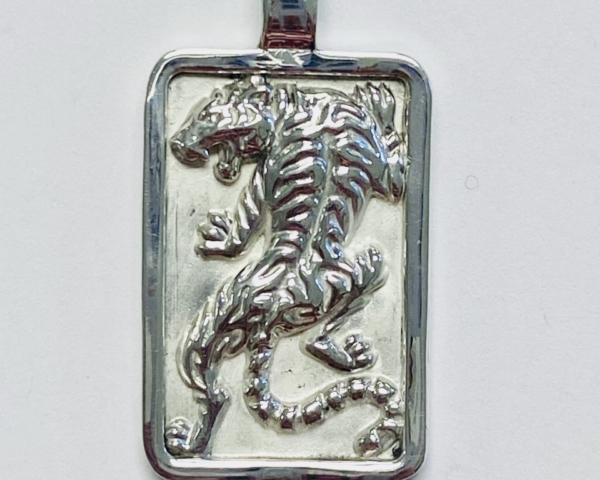 NEW!!! Tiger Pendant For Men .925 Sterling Silver!!