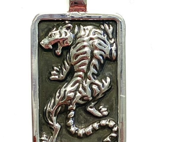 NEW!!! Tiger Pendant For Men .925 Sterling Silver!!