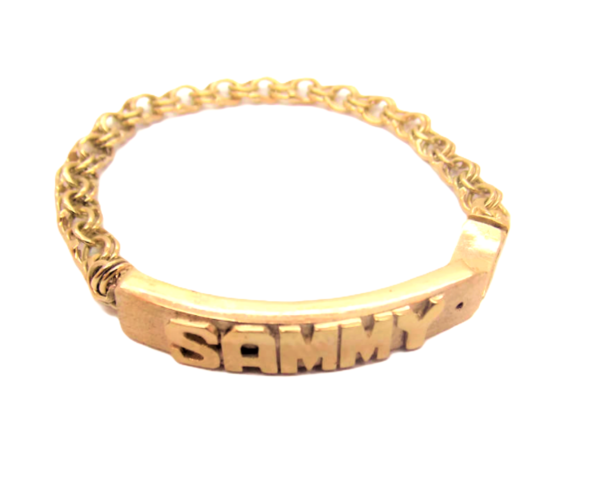 10k Yellow Gold Baby Chino Link Bracelet 5″