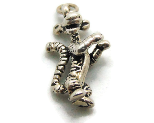 Tiger Charm Pendant .925 Sterling Silver!!