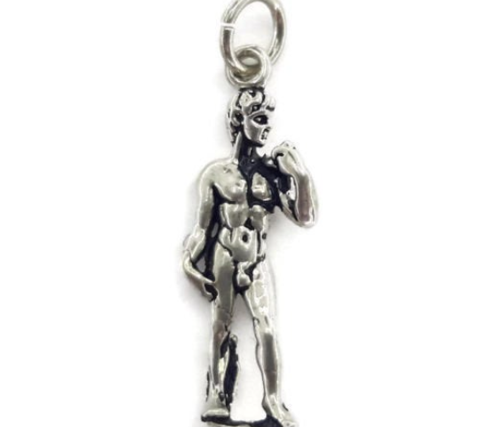 David Charm Pendant .925 Sterling Silver.