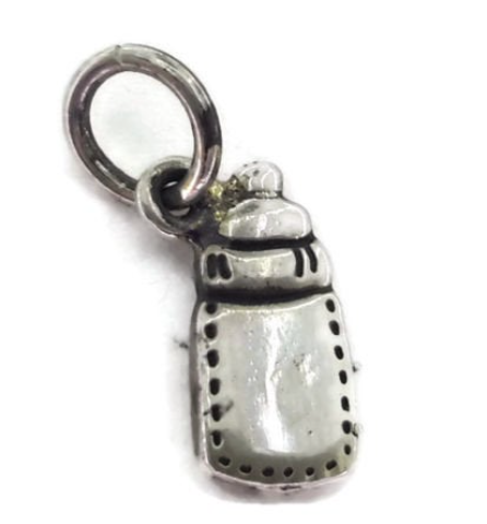 Baby Feeding Milk Bottle for Charm Pendant .925 Sterling Silver!!