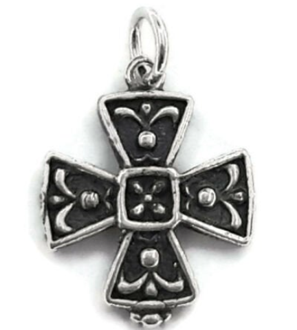 Cross Pendant Charm .925 Sterling Silver!!