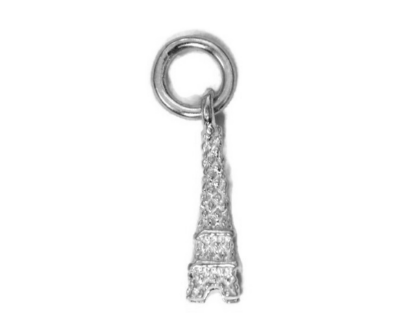 Small Eiffel Tower pendant charm .925 Sterling Silver!!