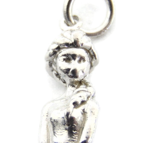 Elsa Charm Pendant .925 Sterling Silver.