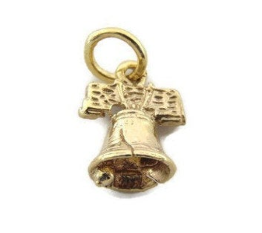 Bell Yellow Gold Charm Pendant