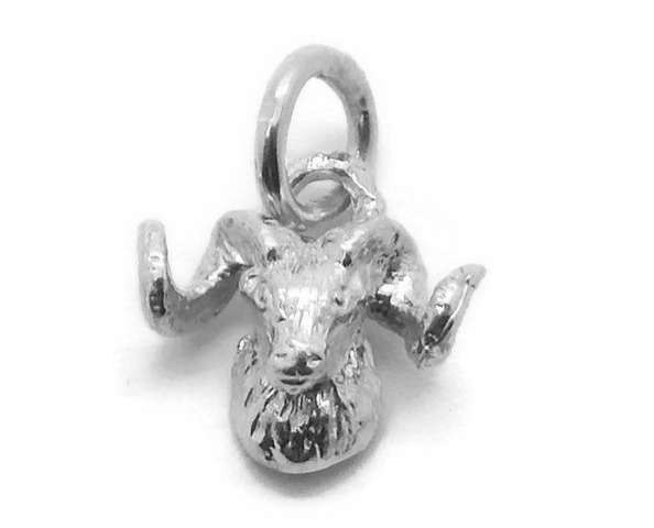 Ram Pendant Charm .925 Sterling Silver!!