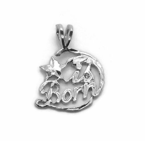 Star is Born Pendant Charm .925 Sterling Silver