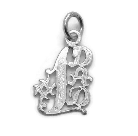 #1 DAD Pendant Charm .925 Sterling Silver