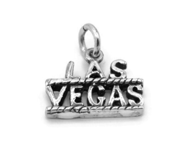 Las Vegas Charm Pendant .925 Sterling Silver.