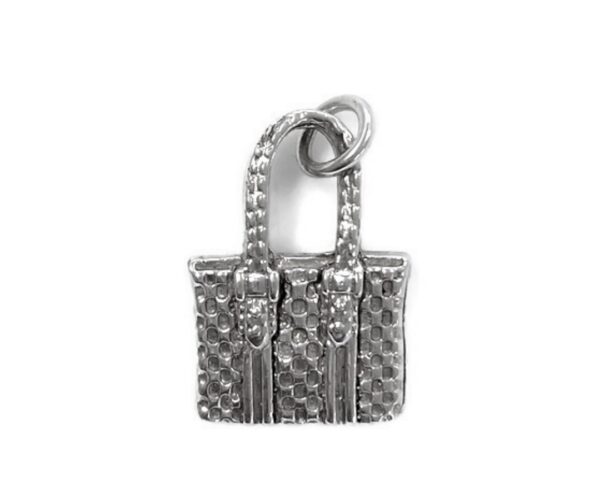 Handbag Charm Pendant .925 Sterling Silver