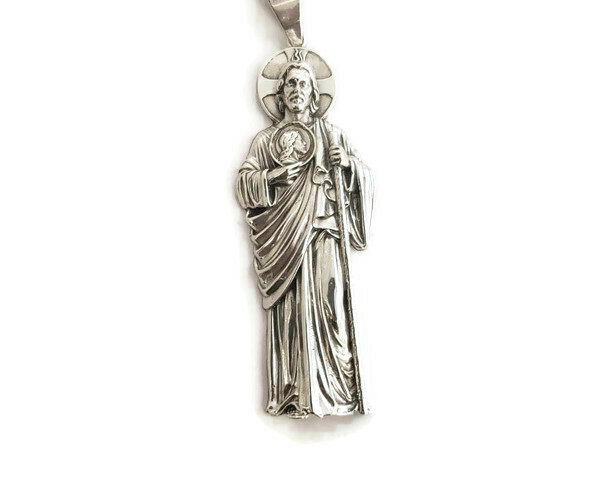 Sterling Silver .925 San Judas(Saint Jude) Pendant charm