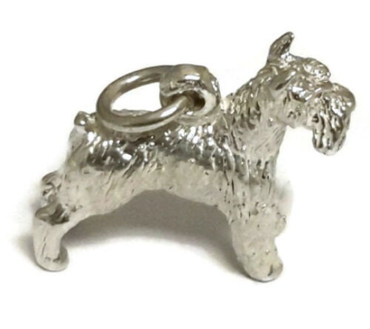 Dog Charm Pendant .925 Sterling Silver.