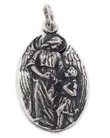 Guardian Angel Medal .925 Sterling