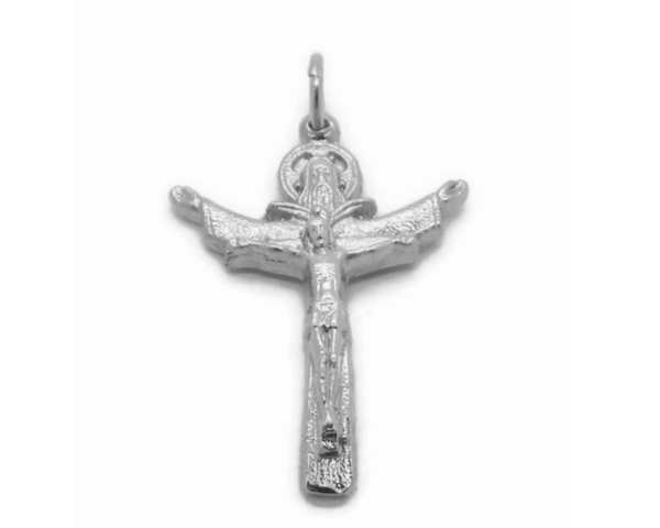 .925 Sterling Silver Tertium Millennium Holy Trinity Cross Pendant