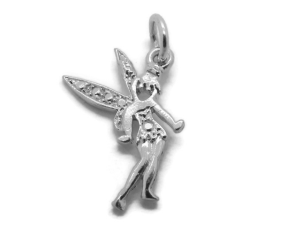 .925 Sterling Silver Tinkerbell Charm Pendant