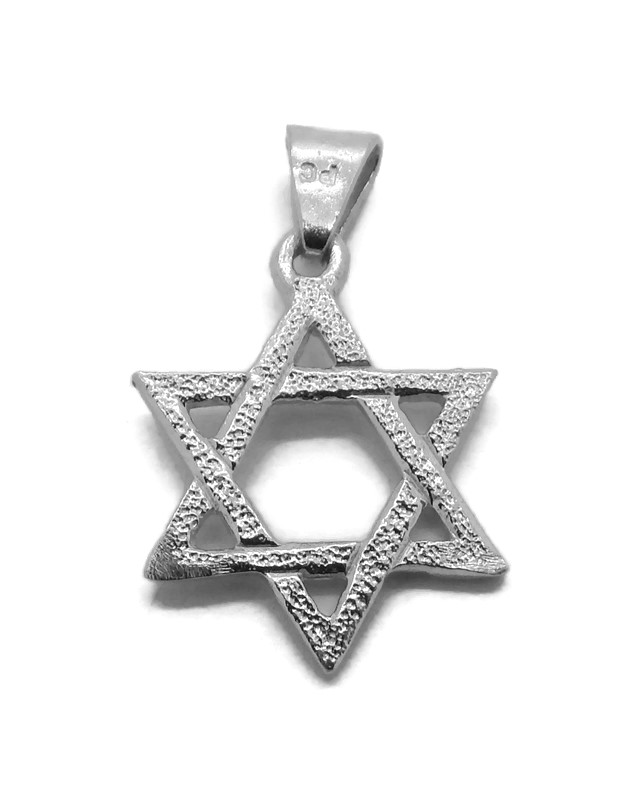 Jewish Star of David Charm .925 sterling silver hooks, pewter