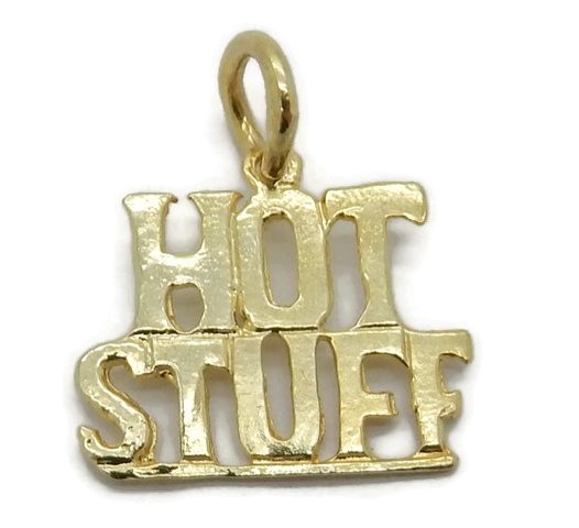 14K Yellow Gold Hot Stuff Charm Pendant