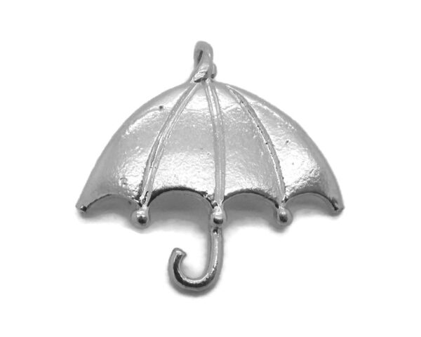 .925 Sterling Silver Umbrella Charm Pendant