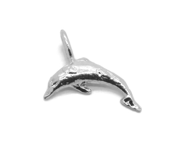 Dolphin Charm Small Pendant .925 Sterling Silver