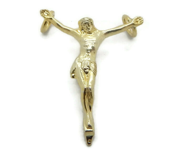 14K Yellow Gold Olympic Jesus Christ Pendant