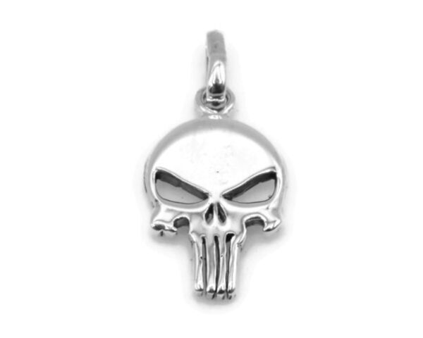 Punisher Skull Pendant Sterling Silver Handmade