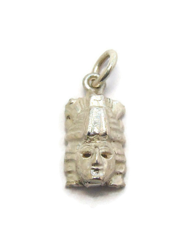 NEW!!! Mexican Mayan /Aztec Head Charm Pendant Sterling Silver!!