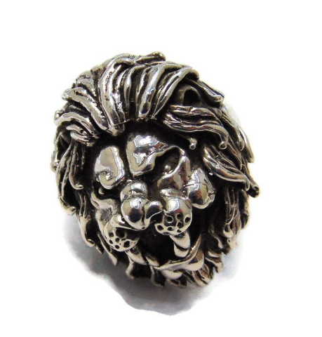 NEW! Men's Large Roaring Lion Ring .925 Sterling Silver!!