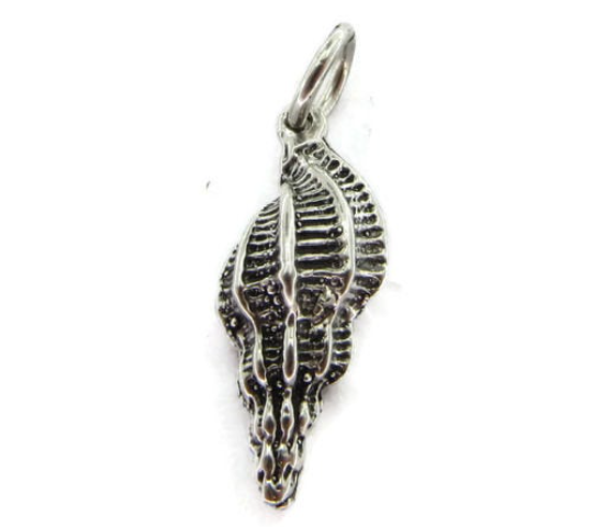 Sea Shell Charm Pendant .925 Sterling Silver!!