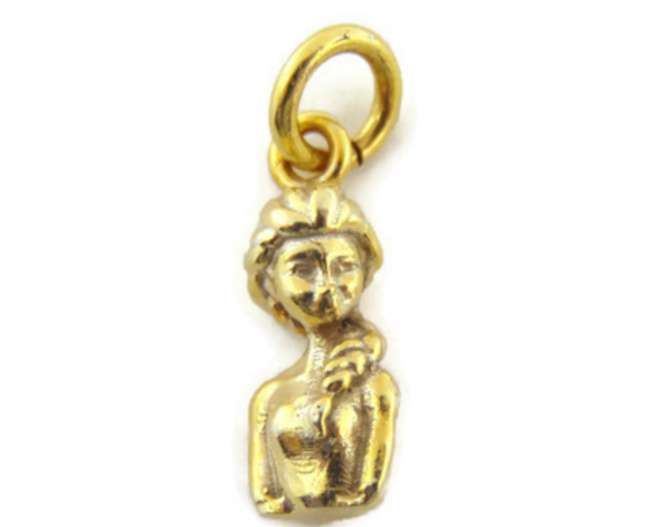 Elsa Charm Pendant Yellow Gold