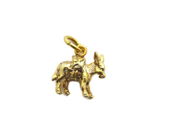 Donkey Charm Pendant Yellow Gold