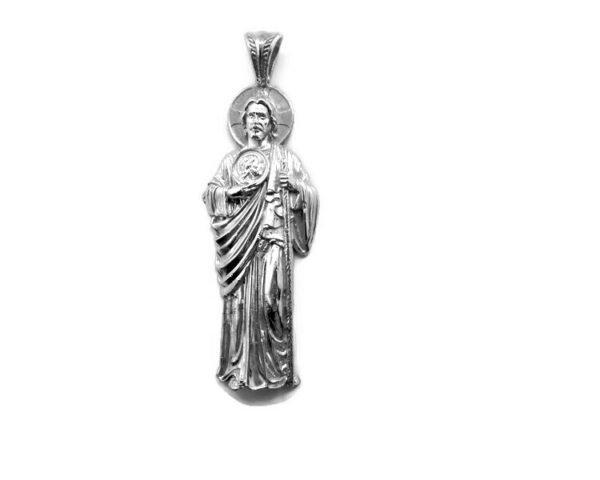 Saint Judas Thaddaeu/ San Judas Tadeo / St. Jude Pendant .925 Sterling Silver.