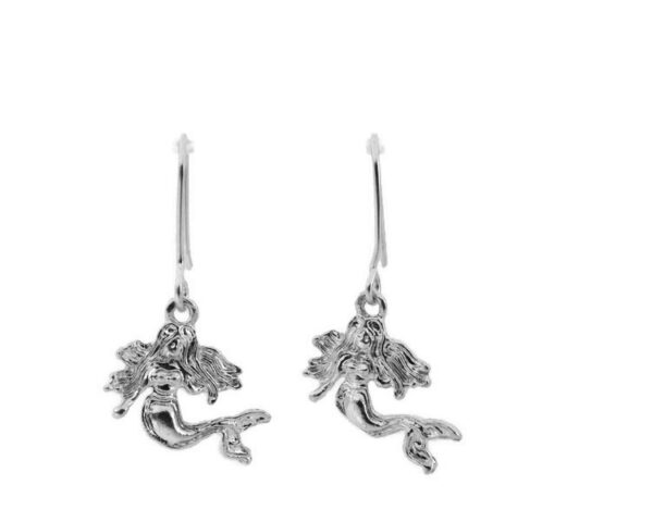 Mermaid Earrings Sterling Silver .925