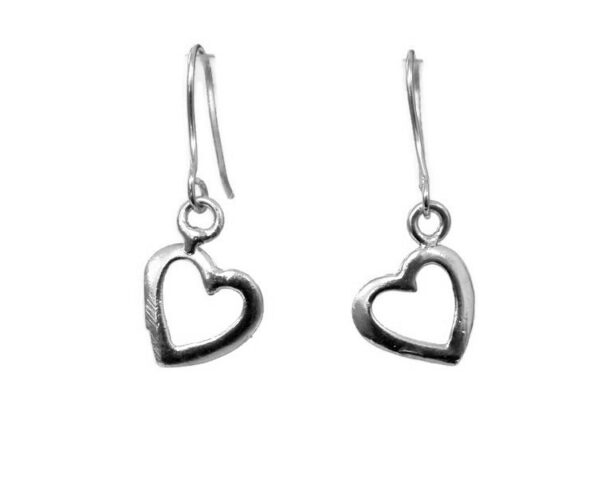 Sterling Silver .925 Heart Earrings