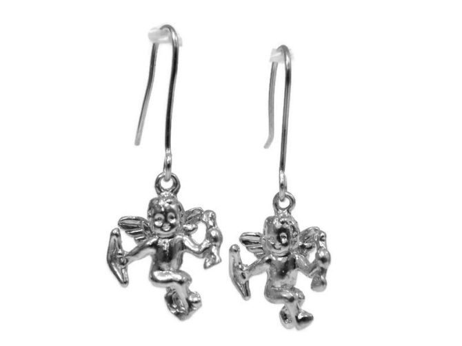 Cherub Earrings Sterling Silver .925