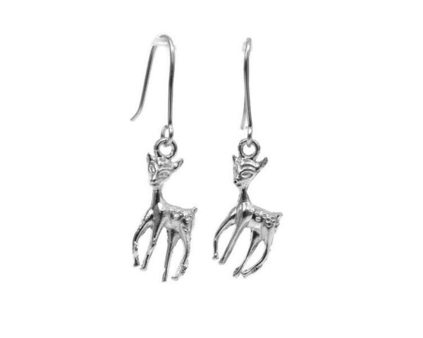 Baby Fawn Earrings .925 Sterling Silver