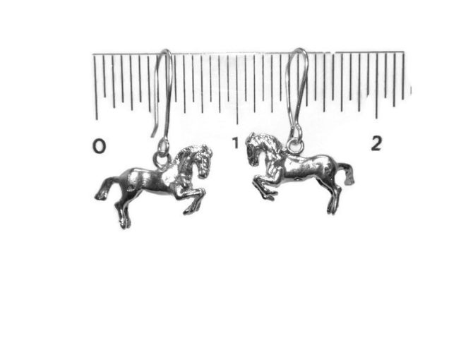 Sterling Silver .925 Horse Earrings - Image 2