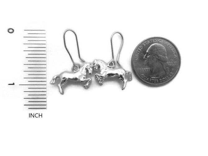 Sterling Silver .925 Horse Earrings - Image 3